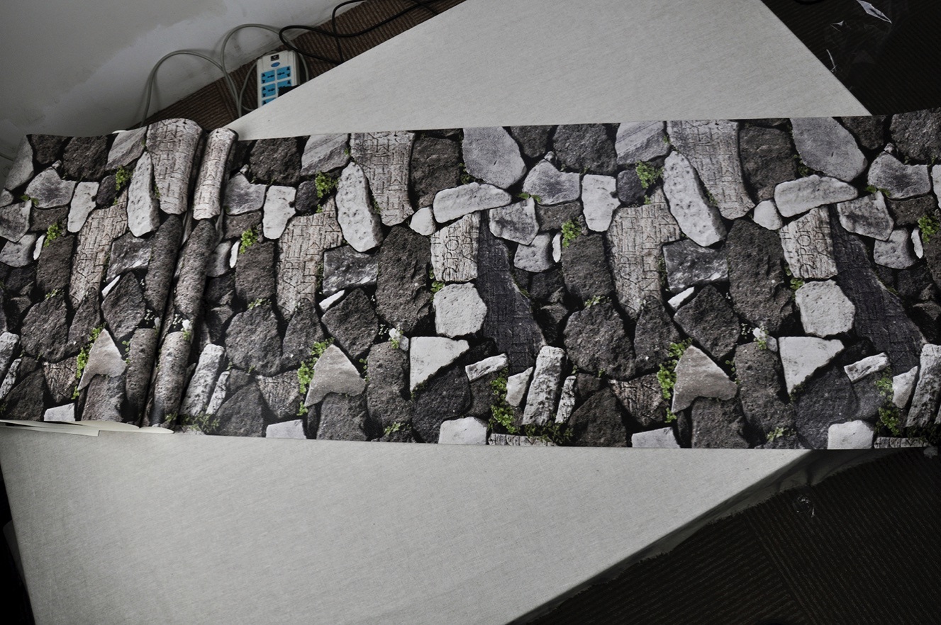 New PVC High Quality Wallpaper Stones Style
