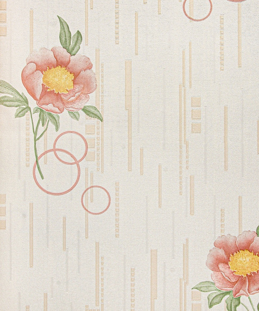 Vinyl Wallpaper Modern 3D Design PVC Waterproof Wallpaper for Home Decor