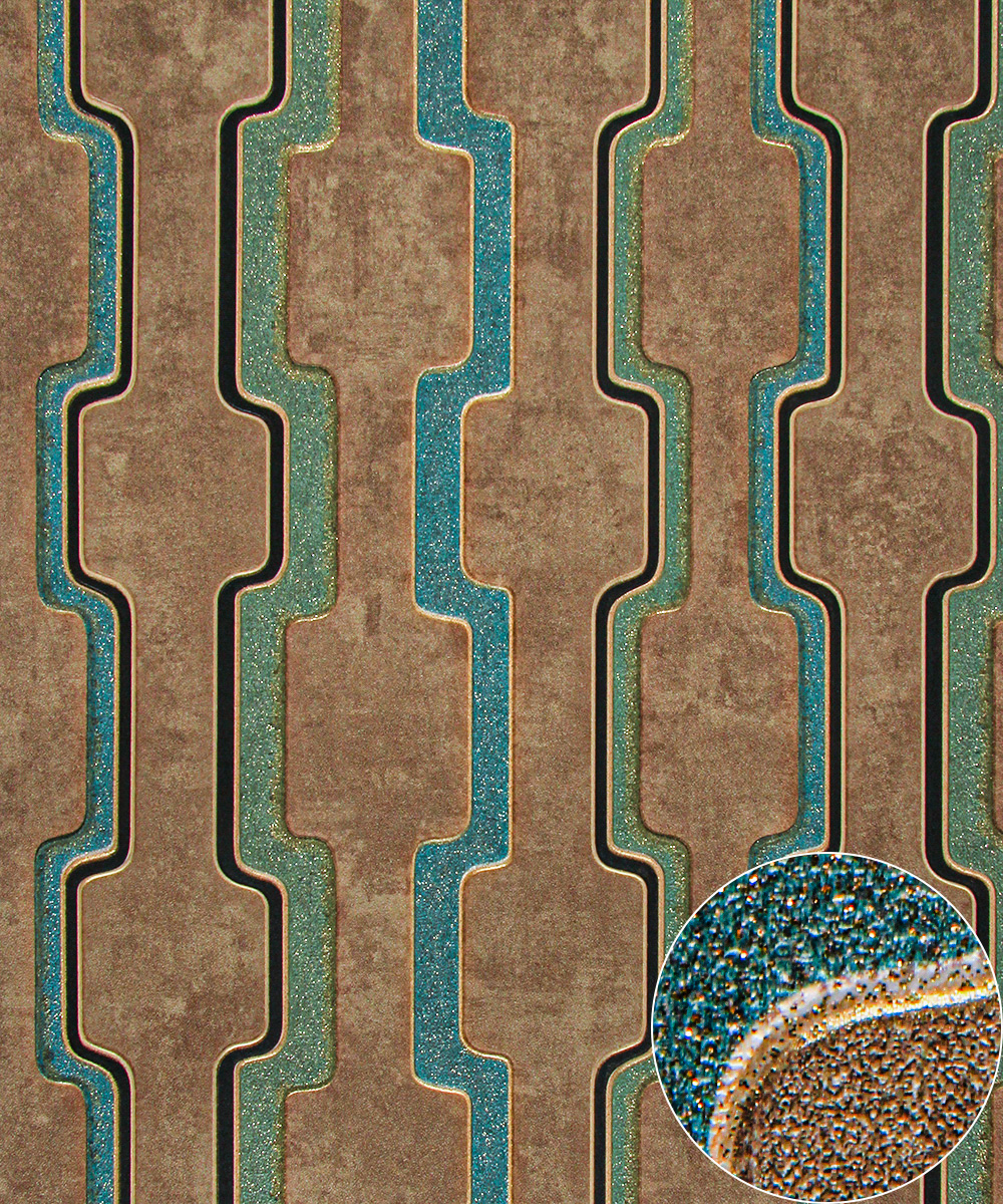 PVC Vinyl Wallpaper Modern 3D Design Waterproof Wallpaper for Living Room