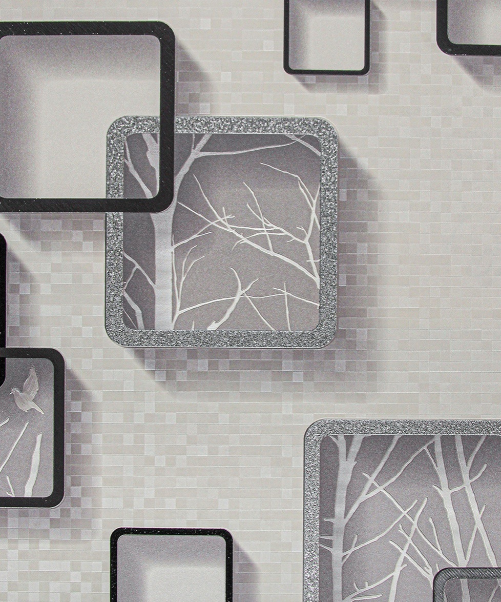 Vinyl Wall Paper Modern 3D Design PVC Waterproof Luxury Wallpaper for Home Decoration