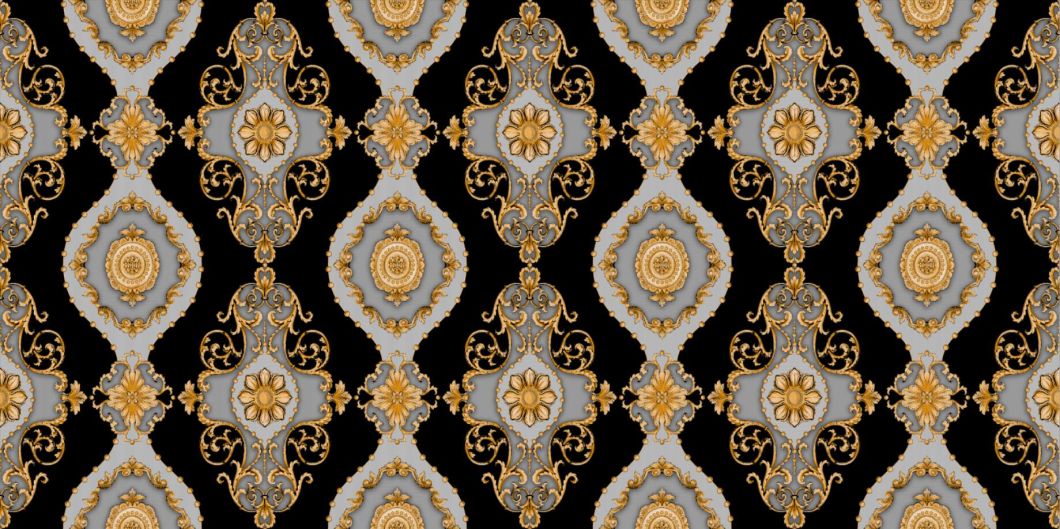 1.06 PVC Damask Flower Design High Quality PVC Wallpaper Covering