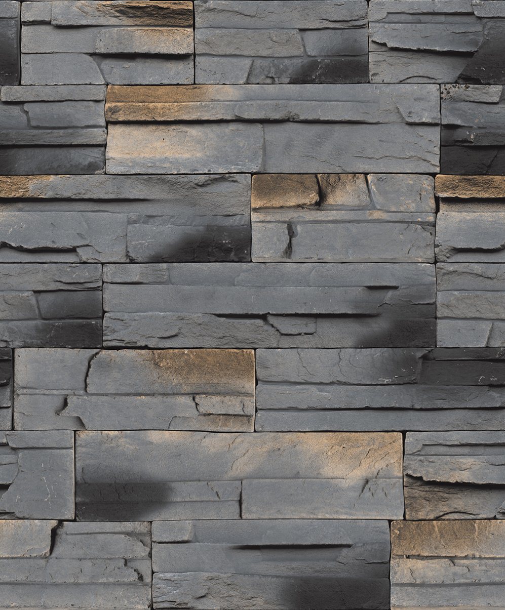 PVC Vinyl Wallpaper Modern Stone 3D Wall Paper