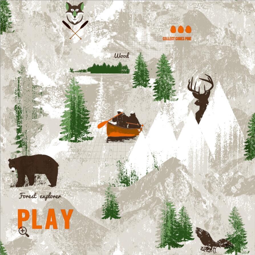 Children PVC Wallpaper High Quality Wall Paper for Home Decor