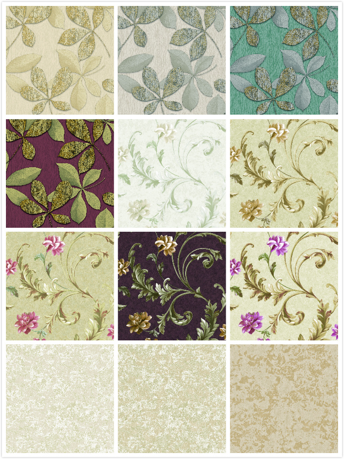 PVC Luxury Wallcovering High Quality Wallpaper for Living Room