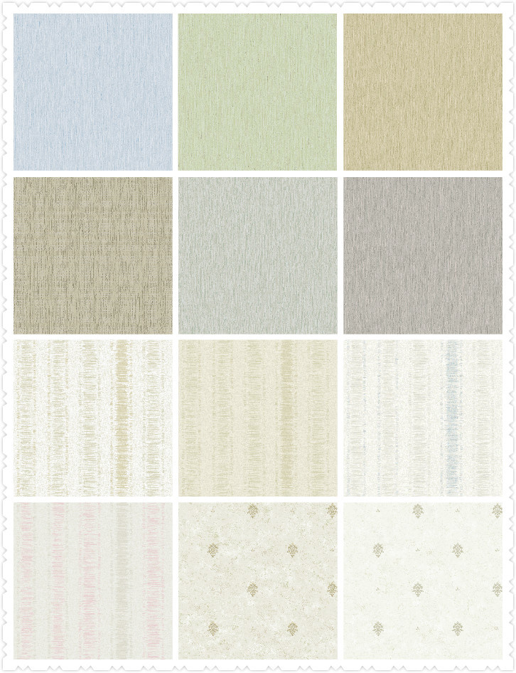 Waterproof PVC Vinyl Wallpaper Plain Luxury Wall Paper