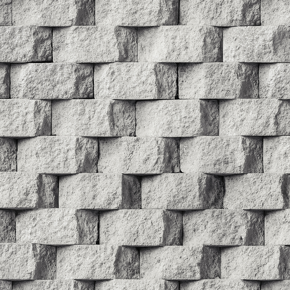 PVC Vinyl Wallpaper Modern Stone 3D Wall Paper