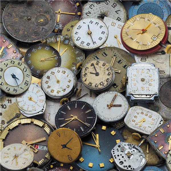 2021 New Design PVC Wallpaper Modern Industrial Timepiece Design