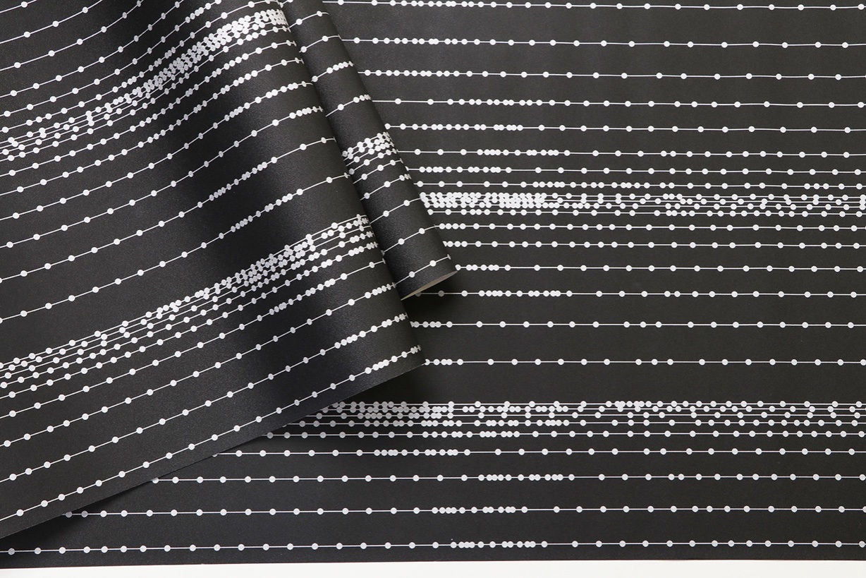 New PVC High Quality Wallpaper Modern Luxury Lines Design