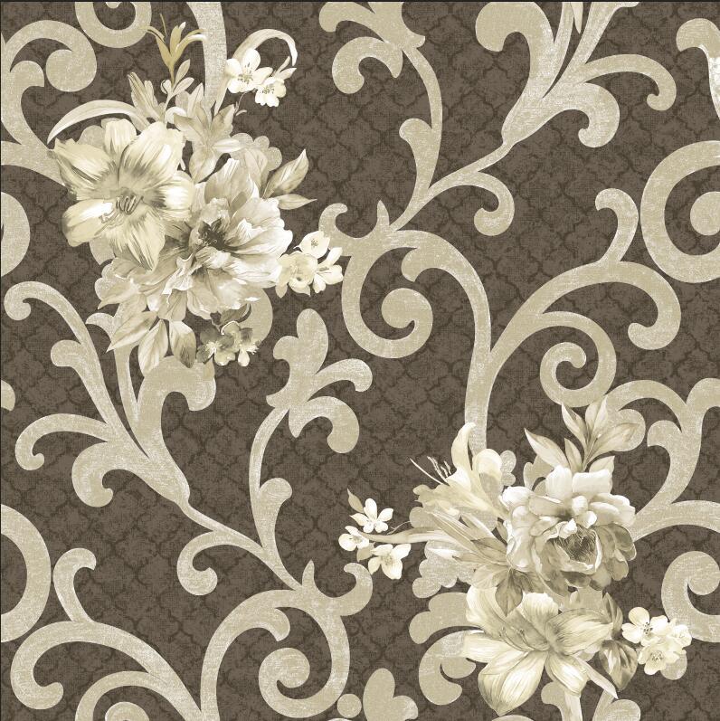 PVC Wallpaper Vinyl Luxury Wall Paper for Home Decor