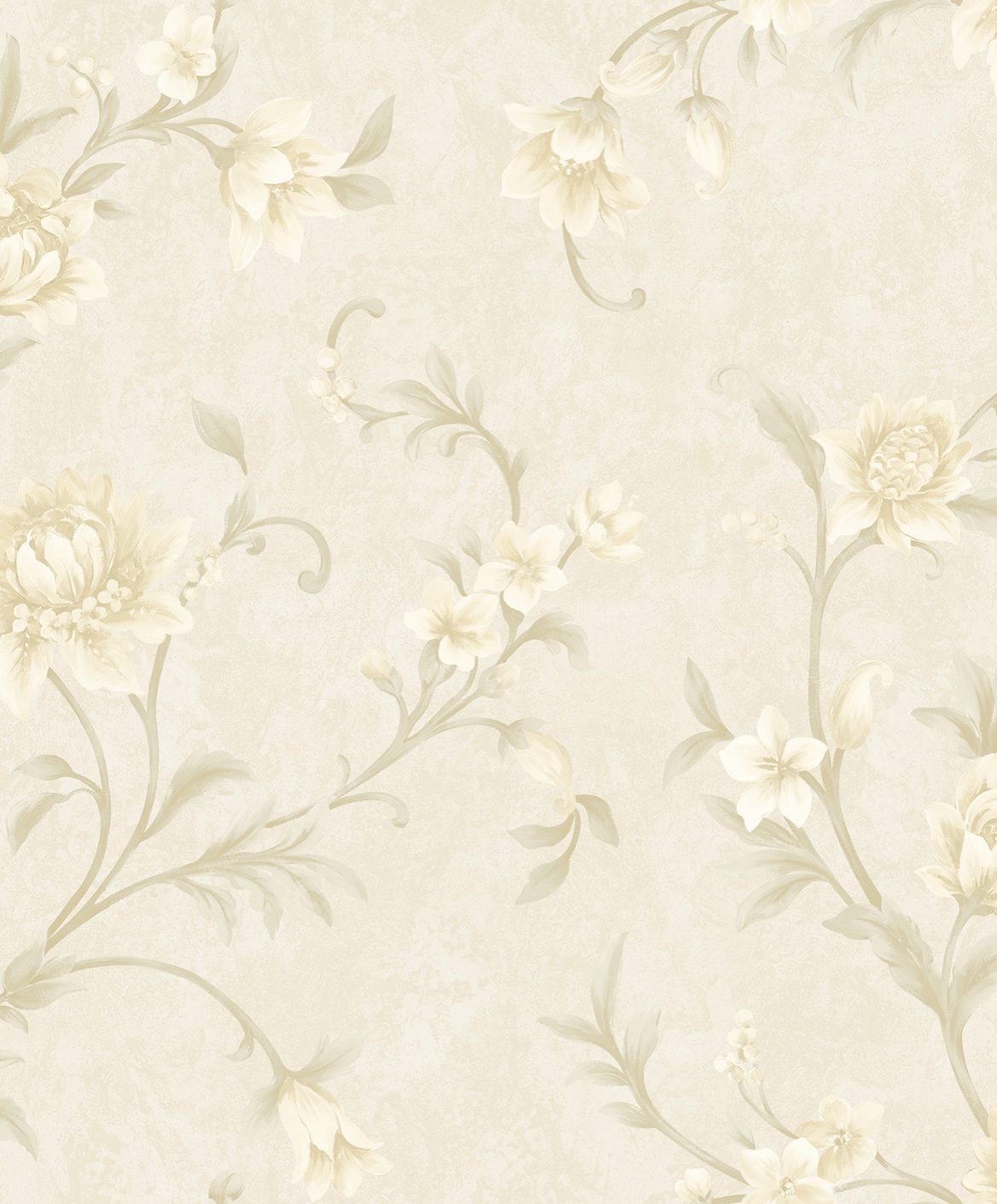 1.06 PVC Flower Design High Quality PVC Wallpaper Home Decoration