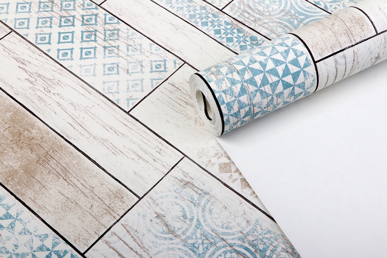 New PVC High Quality Wallpaper Modern Luxury Colorful Wooden Design