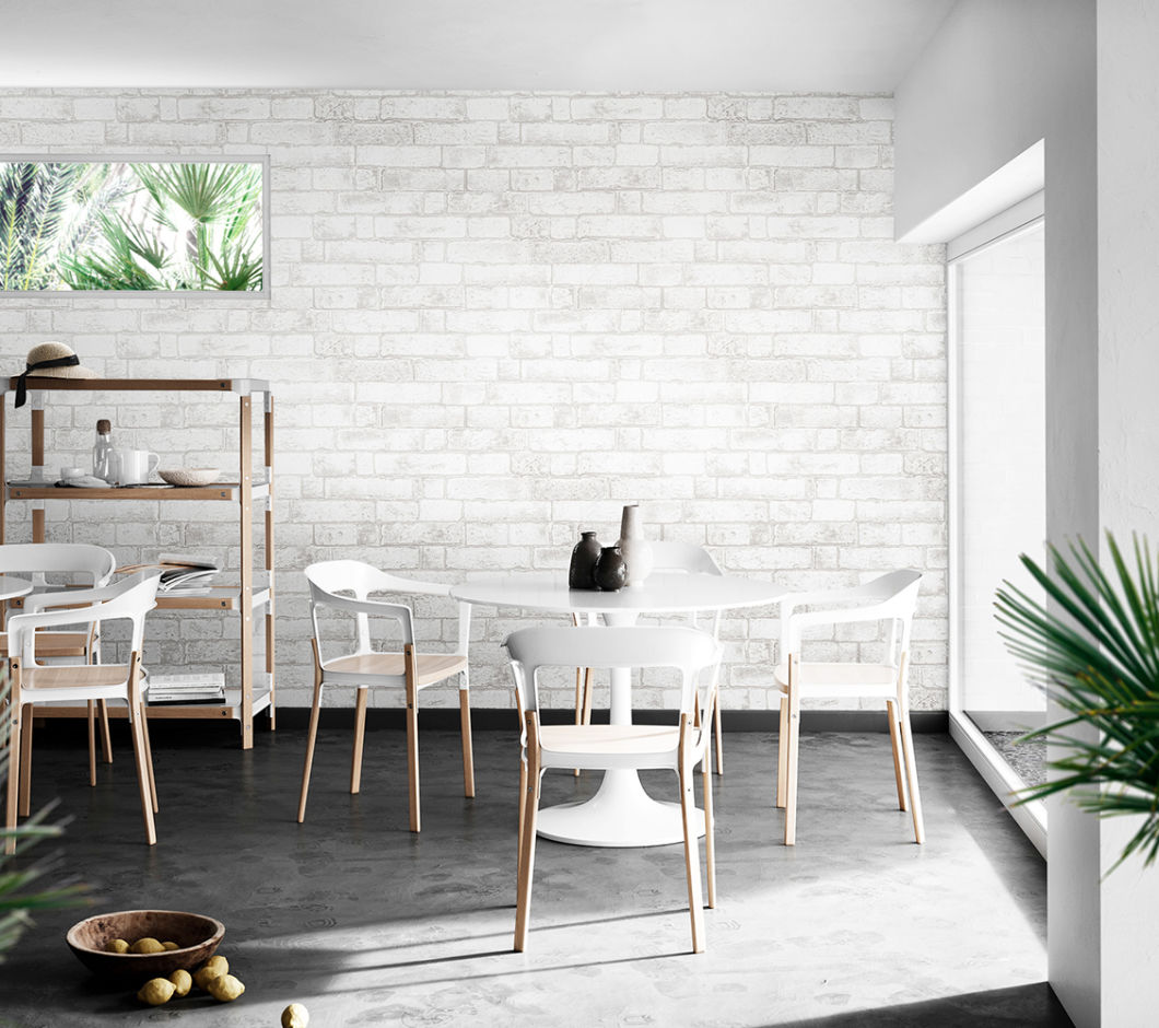 New PVC High Quality Wallpaper Modern Luxury Bricks Design