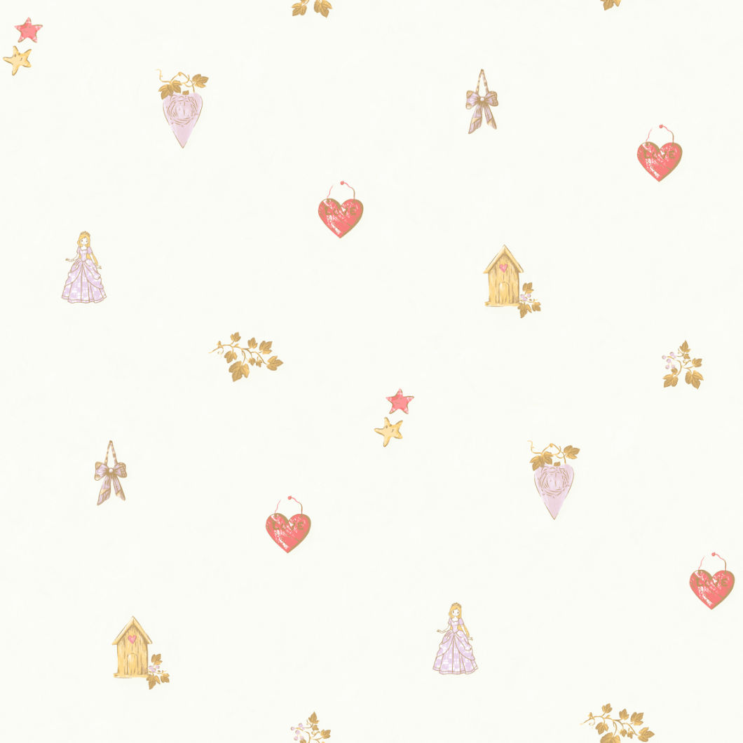 New PVC High Quality Wallpaper Kids Princess Design