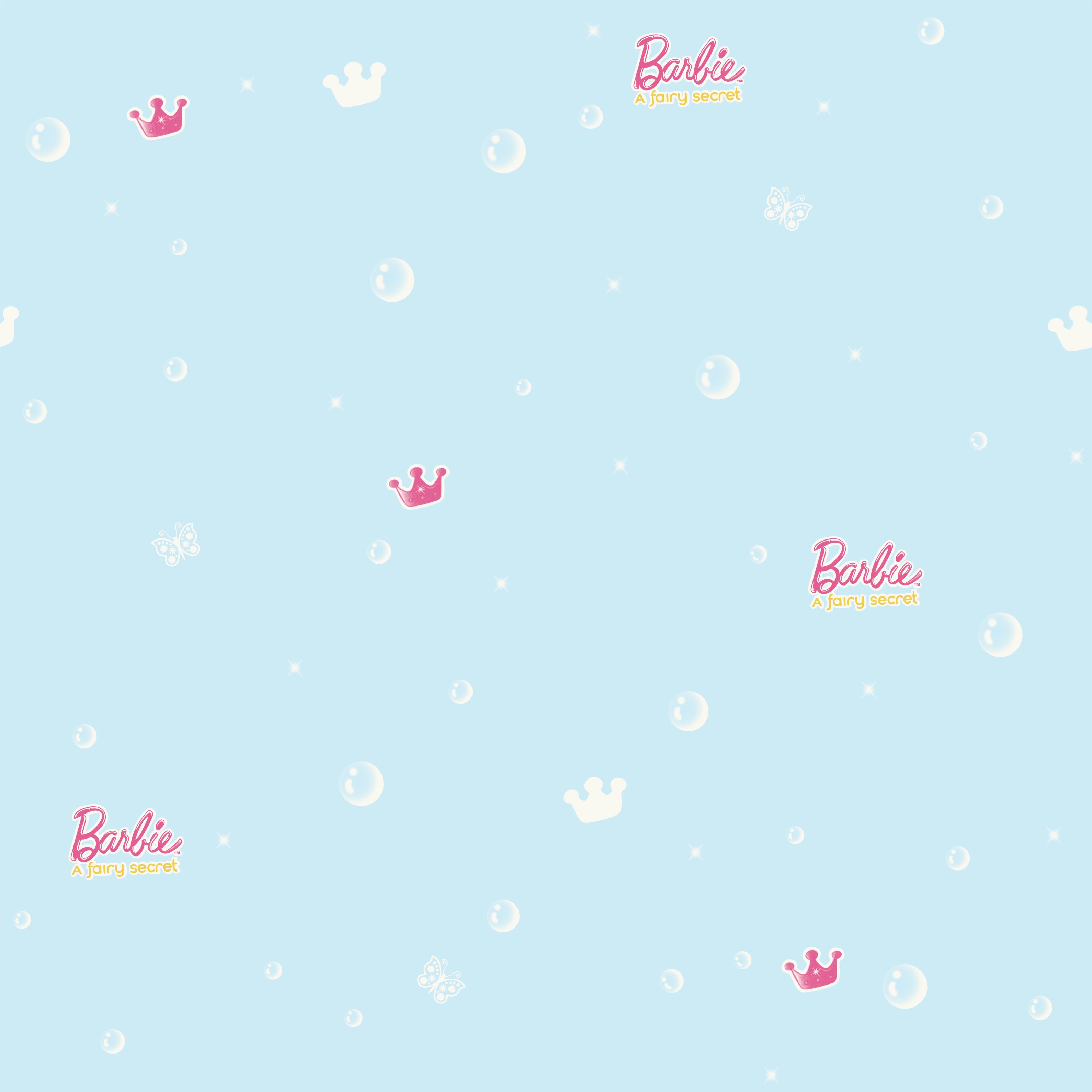 New PVC High Quality Wallpaper Kids Crown Design