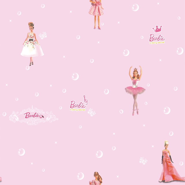 New PVC High Quality Wallpaper Kids Princess Designs
