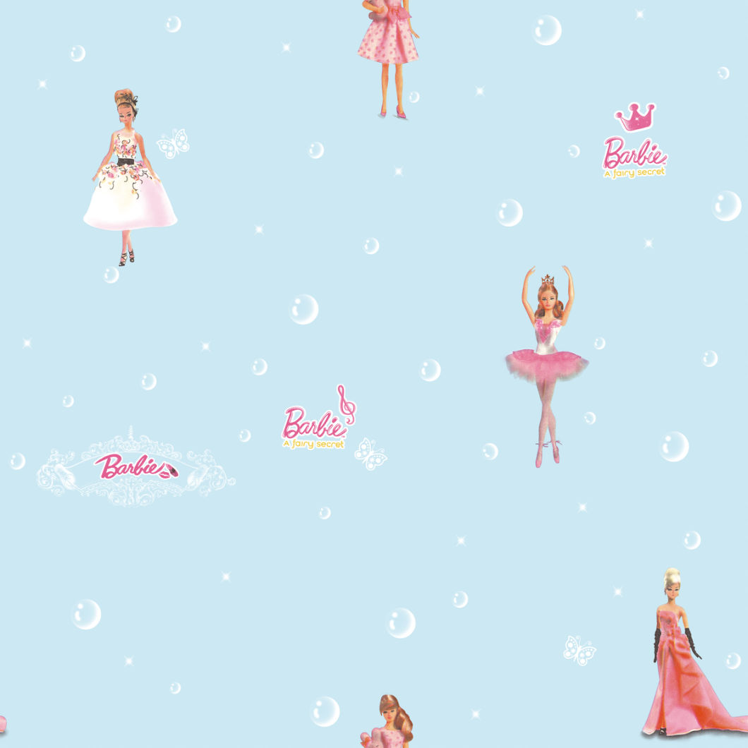 New PVC High Quality Wallpaper Kids Princess Designs