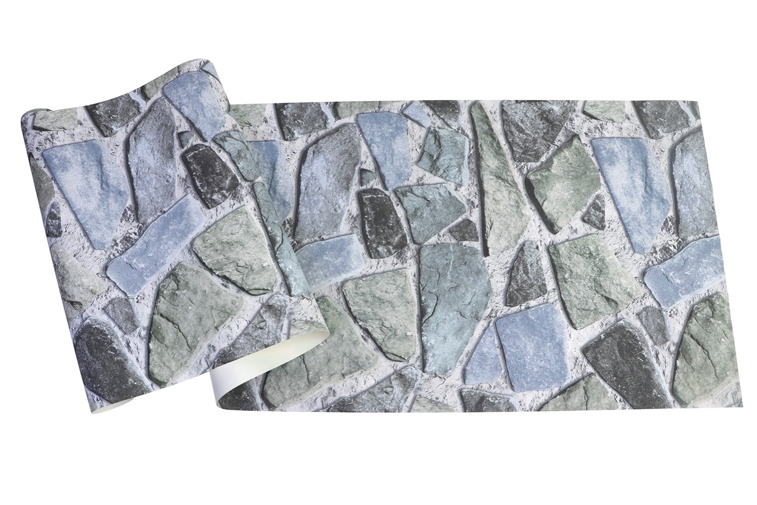 New PVC High Quality Wallpaper Modern Colorful Stone Style