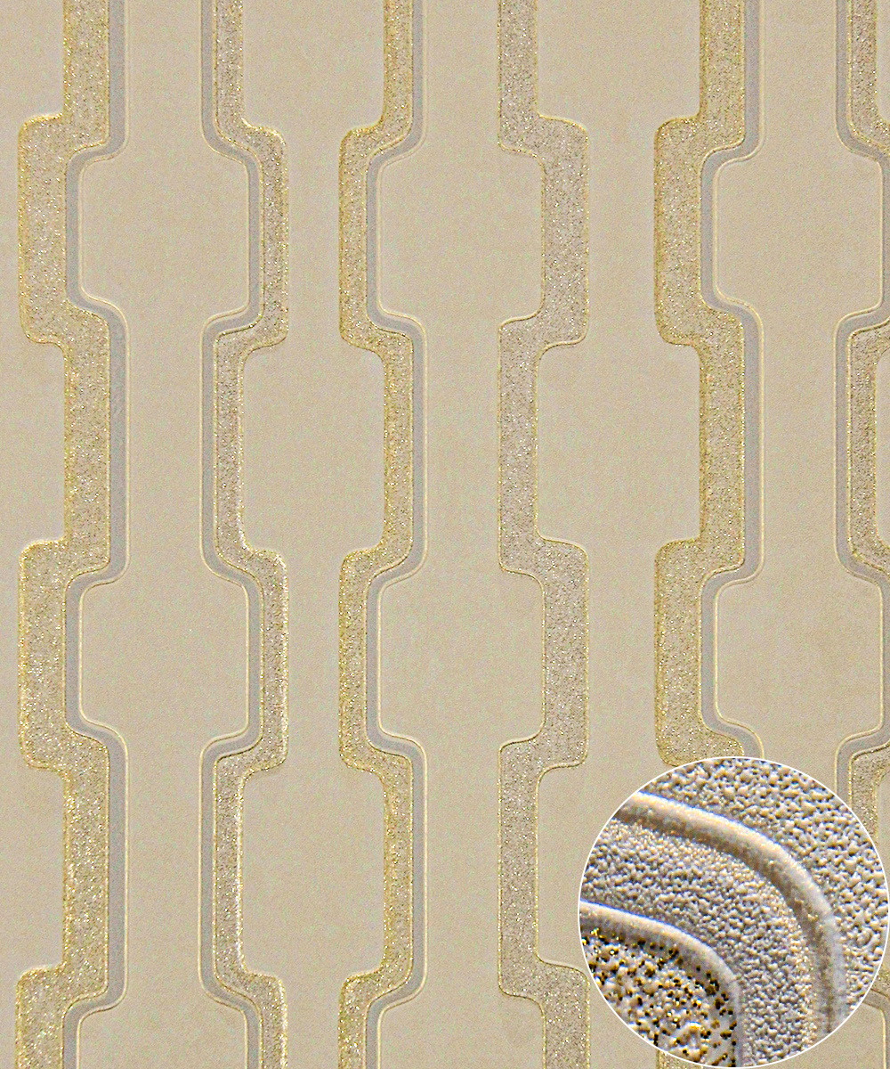 PVC Vinyl Wallpaper Modern 3D Design Waterproof Wallpaper for Living Room