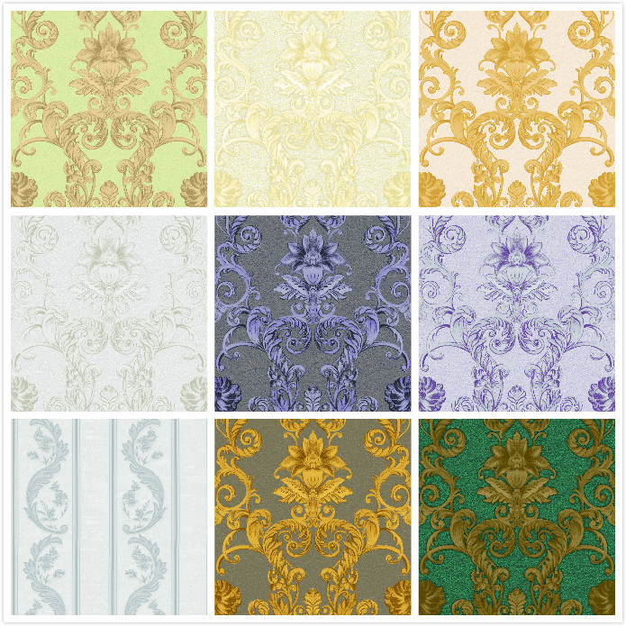 Luxury PVC Wallpaper Classic Wall Paper for Living Room