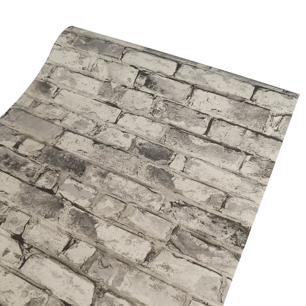 High Quality Wallpaper Hot Selling Non Woven 3D Brick Wall Paper for Home Decor