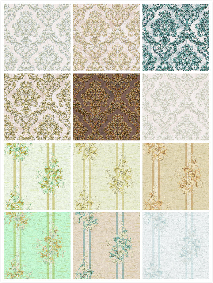 Vinyl PVC Wallpaper Classic Wall Paper Manufacturer Price