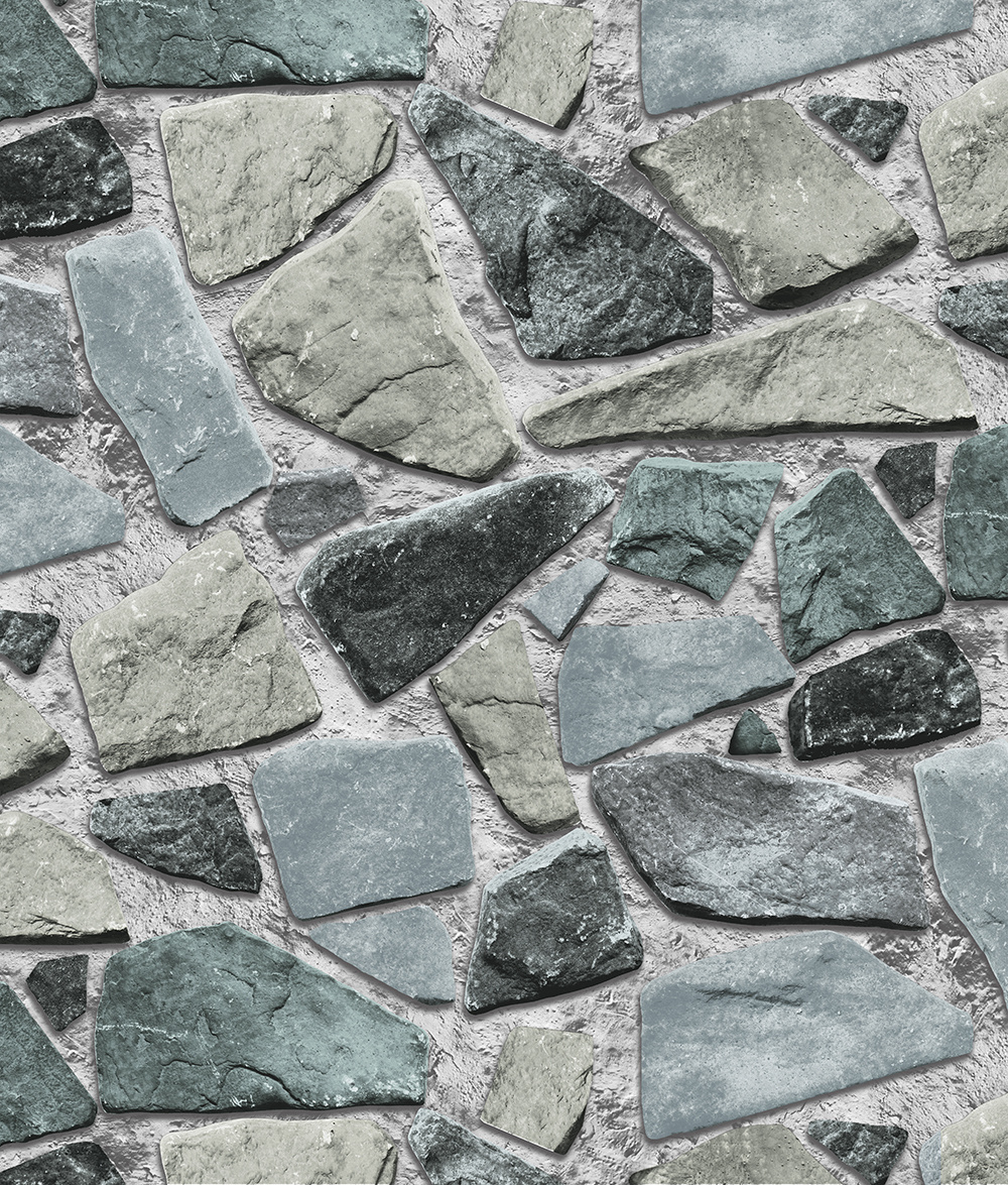 PVC Vinyl Wall Paper Modern Stone 3D Wallpaper
