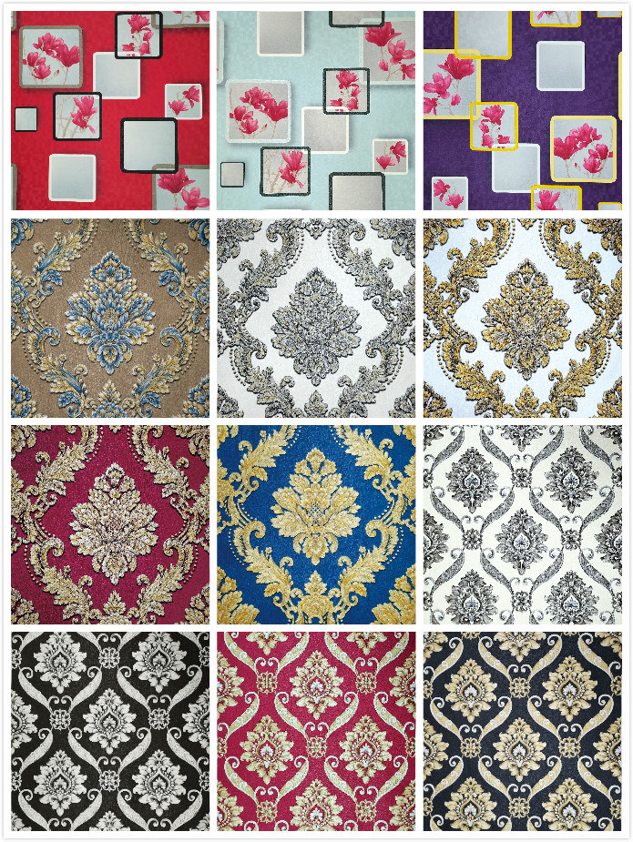 PVC Wallpaper 3D Modern Classic Wallpaper for Living Room