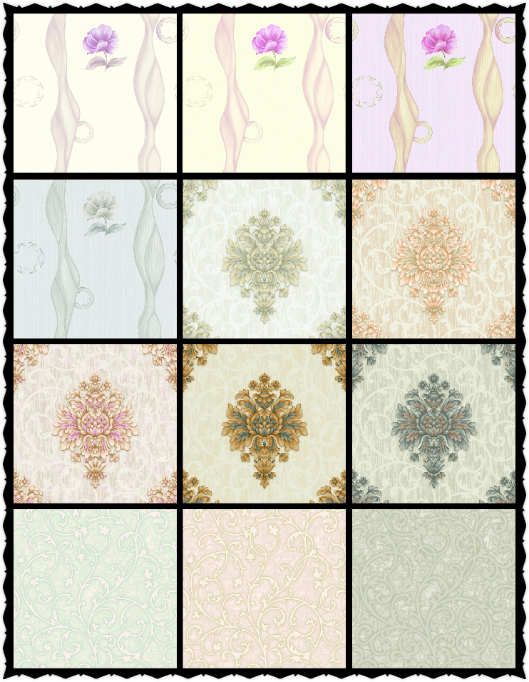 Hot Selling Wallpaper PVC Vinyl Wall Paper for Home Decoration