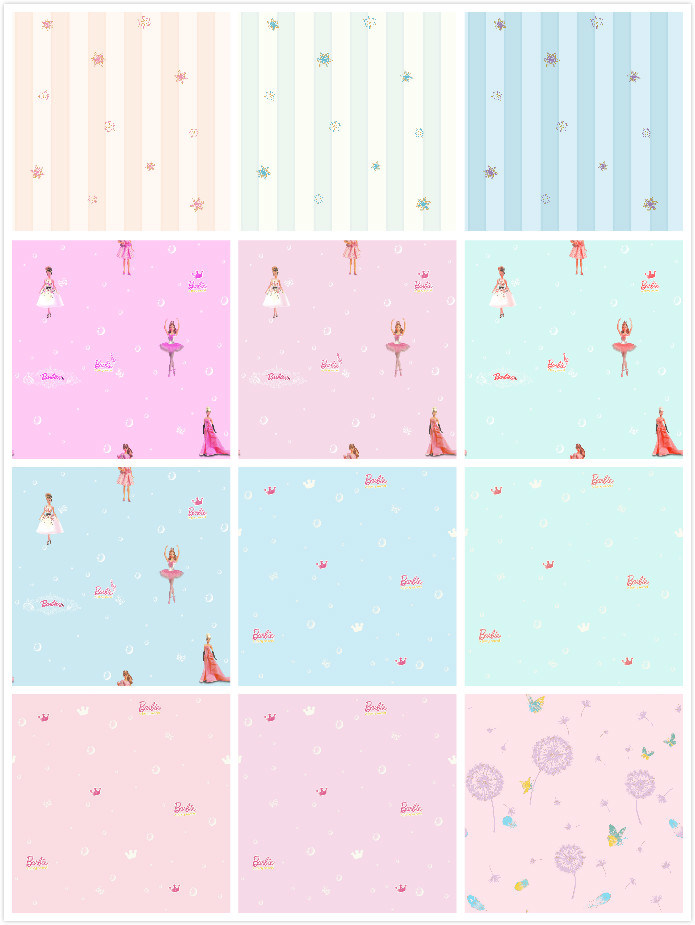 PVC Wallpaper Vinyl Wall Paper for Children Room