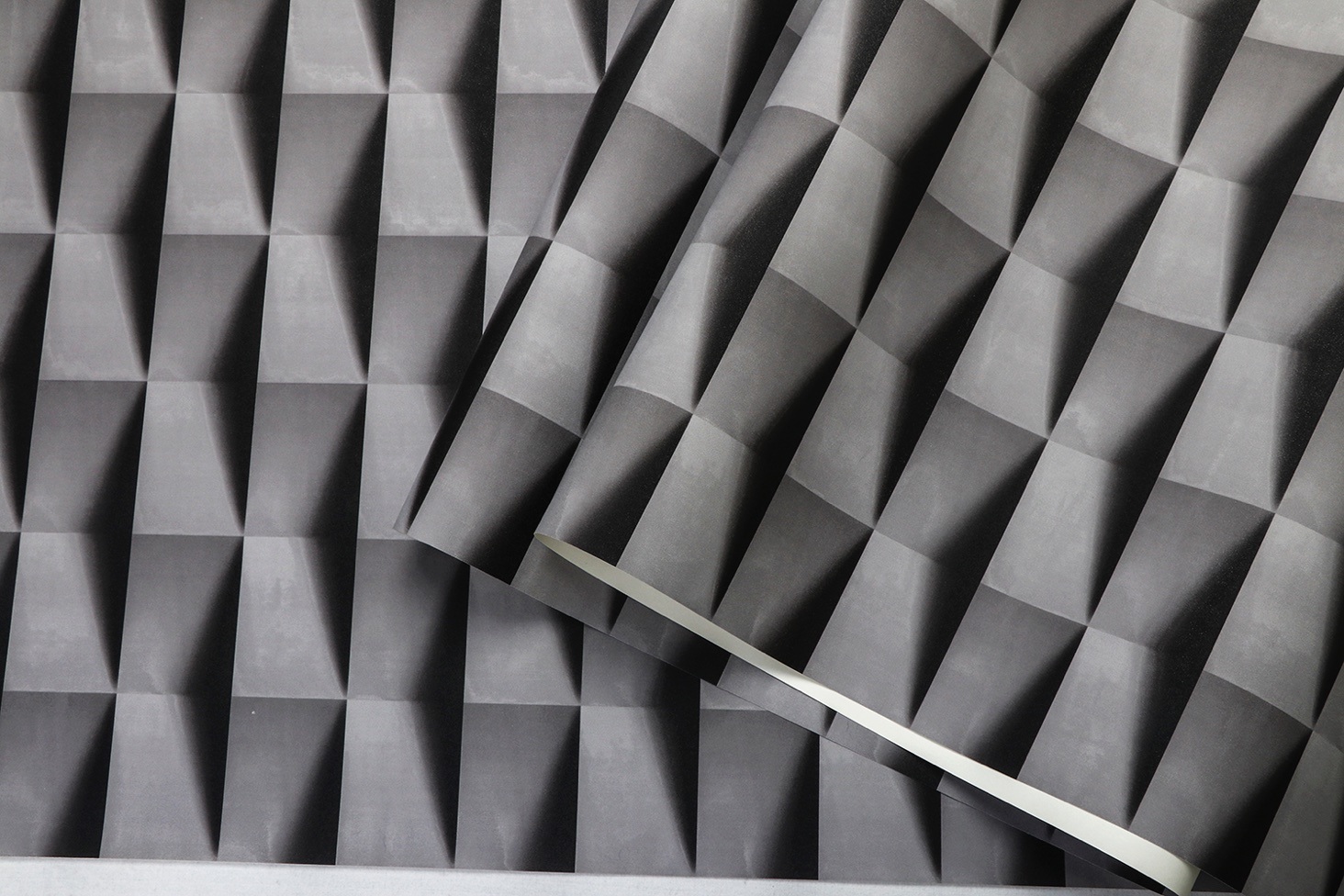 New PVC High Quality Wallpaper Modern Luxury 3D Geometric Design