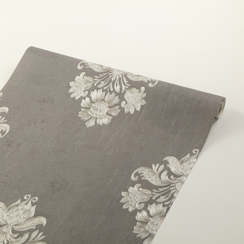 Waterproof Vinyl PVC Damask Wallpaper Wall Covering for Home Decoration