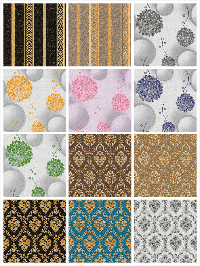 High Quality PVC Wallpaper Vinyl 3D Wall Paper for Home Decoration