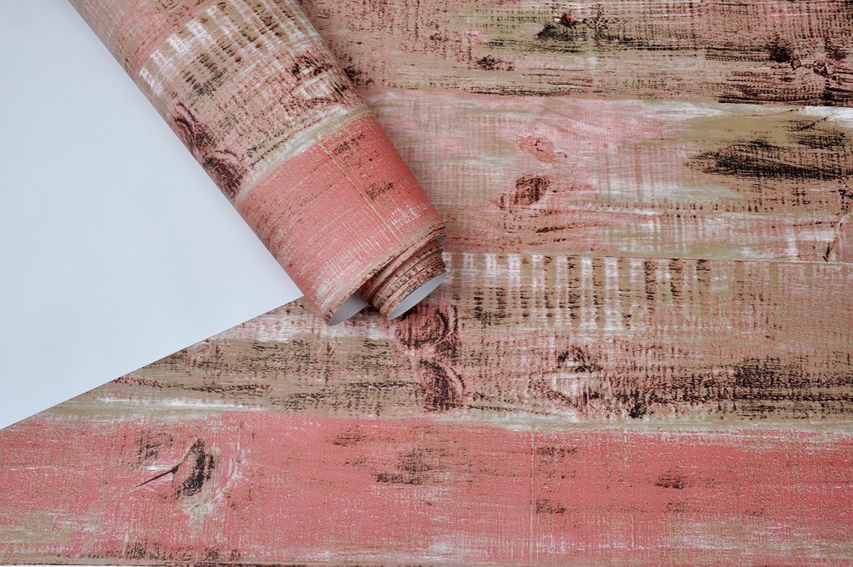 New PVC High Quality Wallpaper Modern Luxury Wooden Design