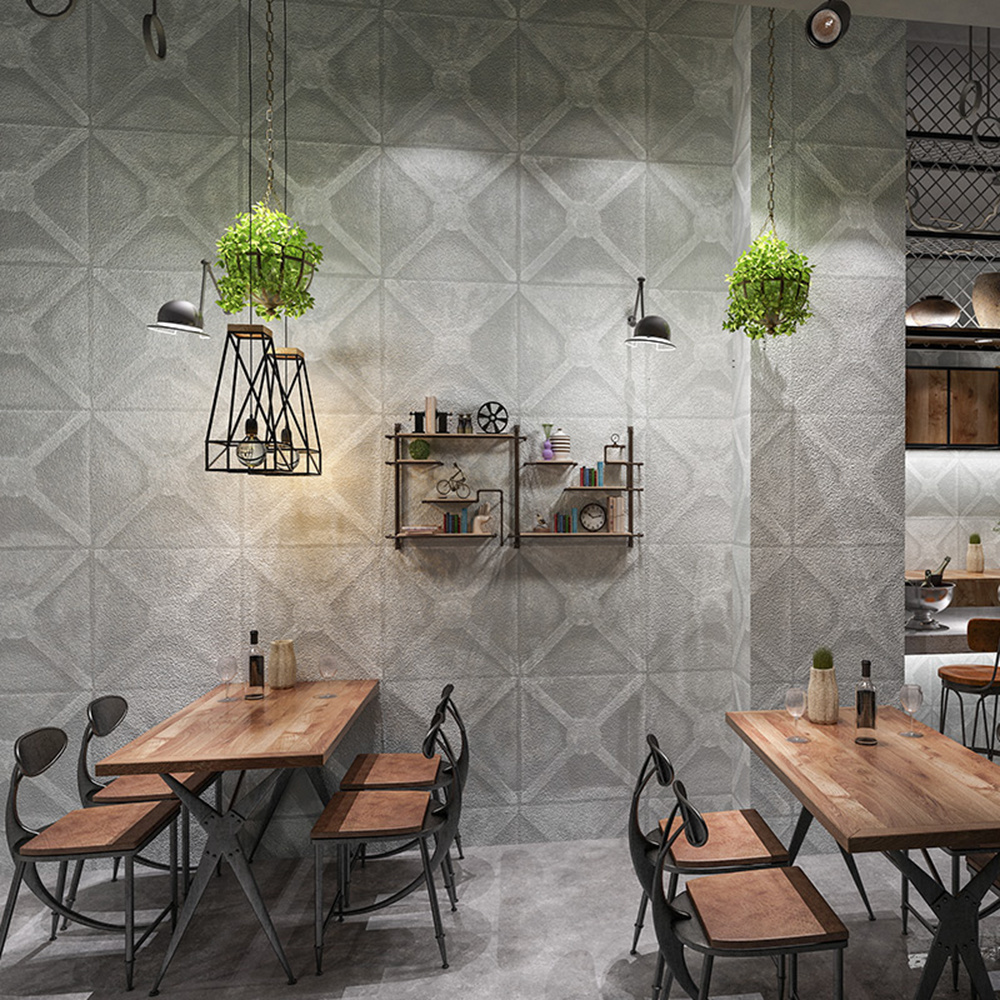 New PVC High Quality Wallpaper Modern 3D Industrial Design