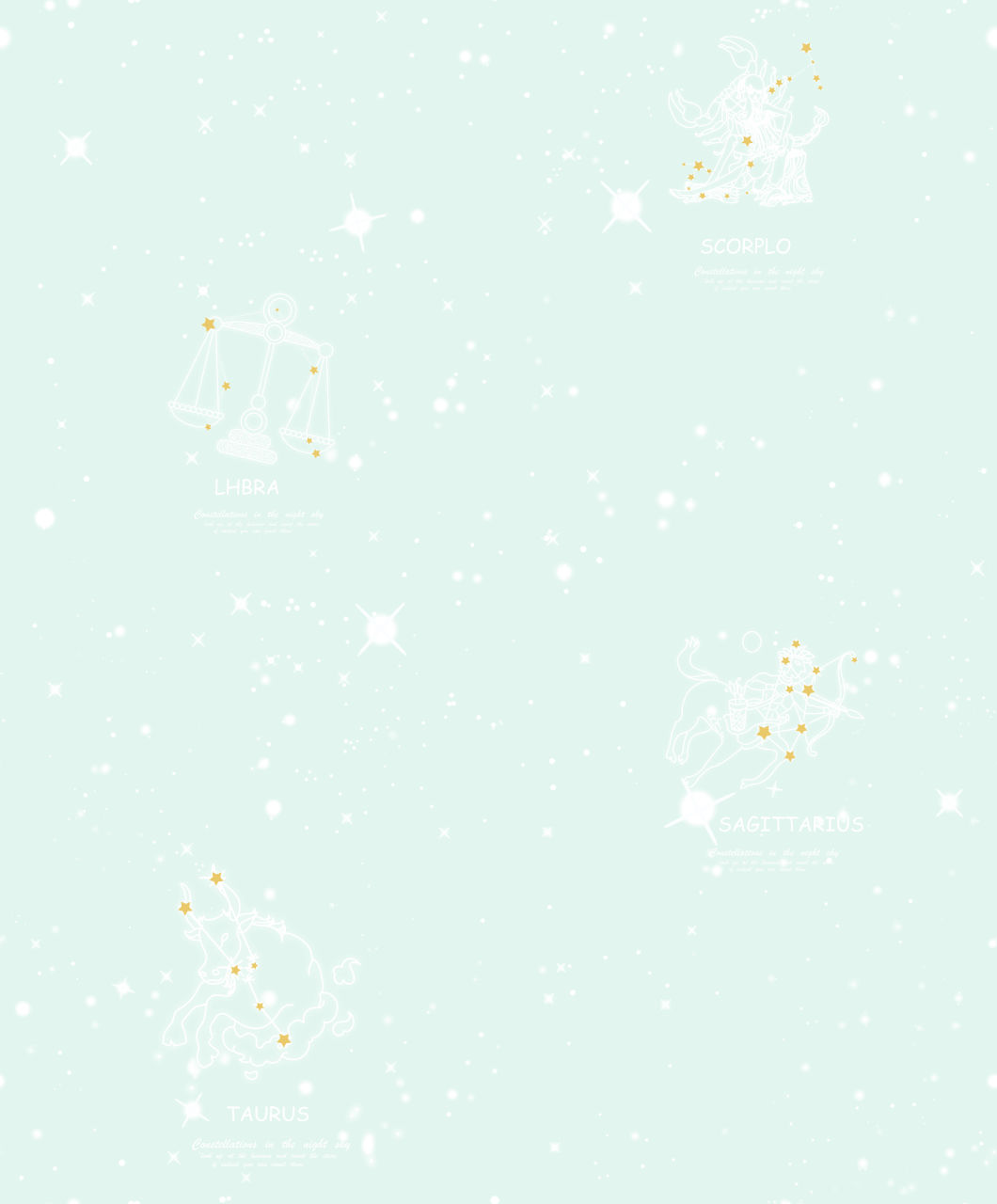 New PVC High Quality Wallpaper Kids Constellation Design