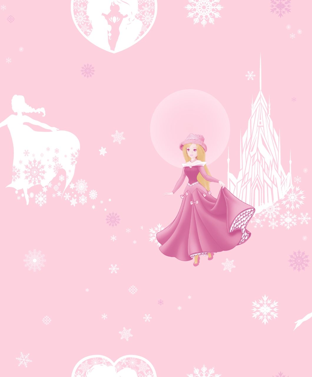 New PVC High Quality Wallpapers Kids Princess Design