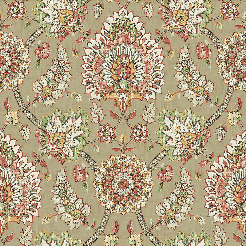 New PVC High Quality Wallpaper Classic Damask Design