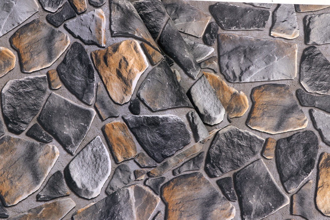 New PVC High Quality Wallpaper Modern Stone Style