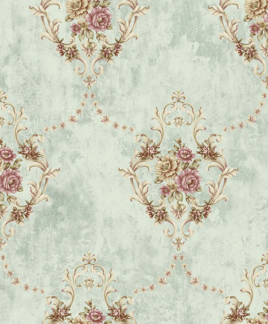 New Non Woven Embossing High Quality Wallpaper Luxury Flower Design