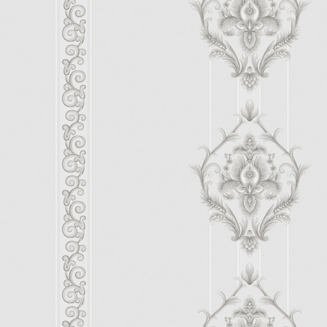 New PVC High Quality Wallpaper Damask Stripe Design