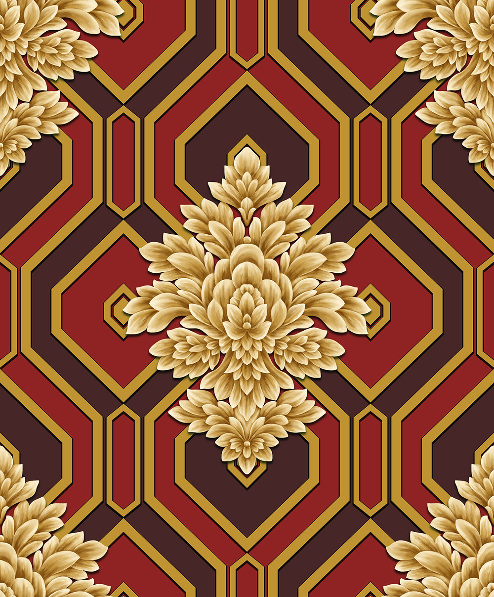 PVC Modern Wallpaper Factory Price 3D Design Waterproof Vinyl Luxury Wall Paper for Home Decoration
