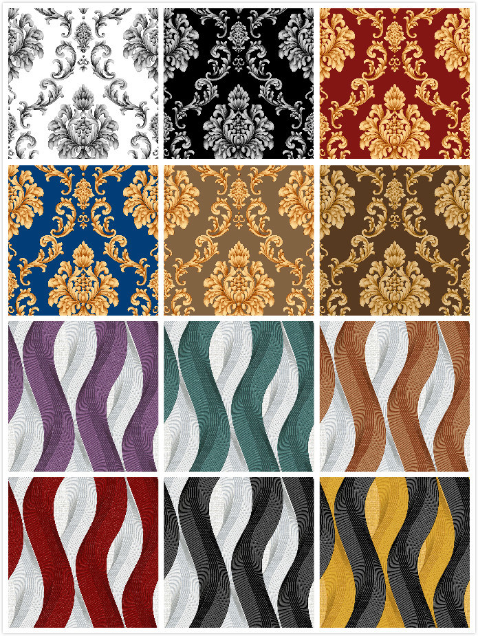 PVC Wallpaper Hot Selling Wall Paper Vinyl 3D Modern Wallpaper