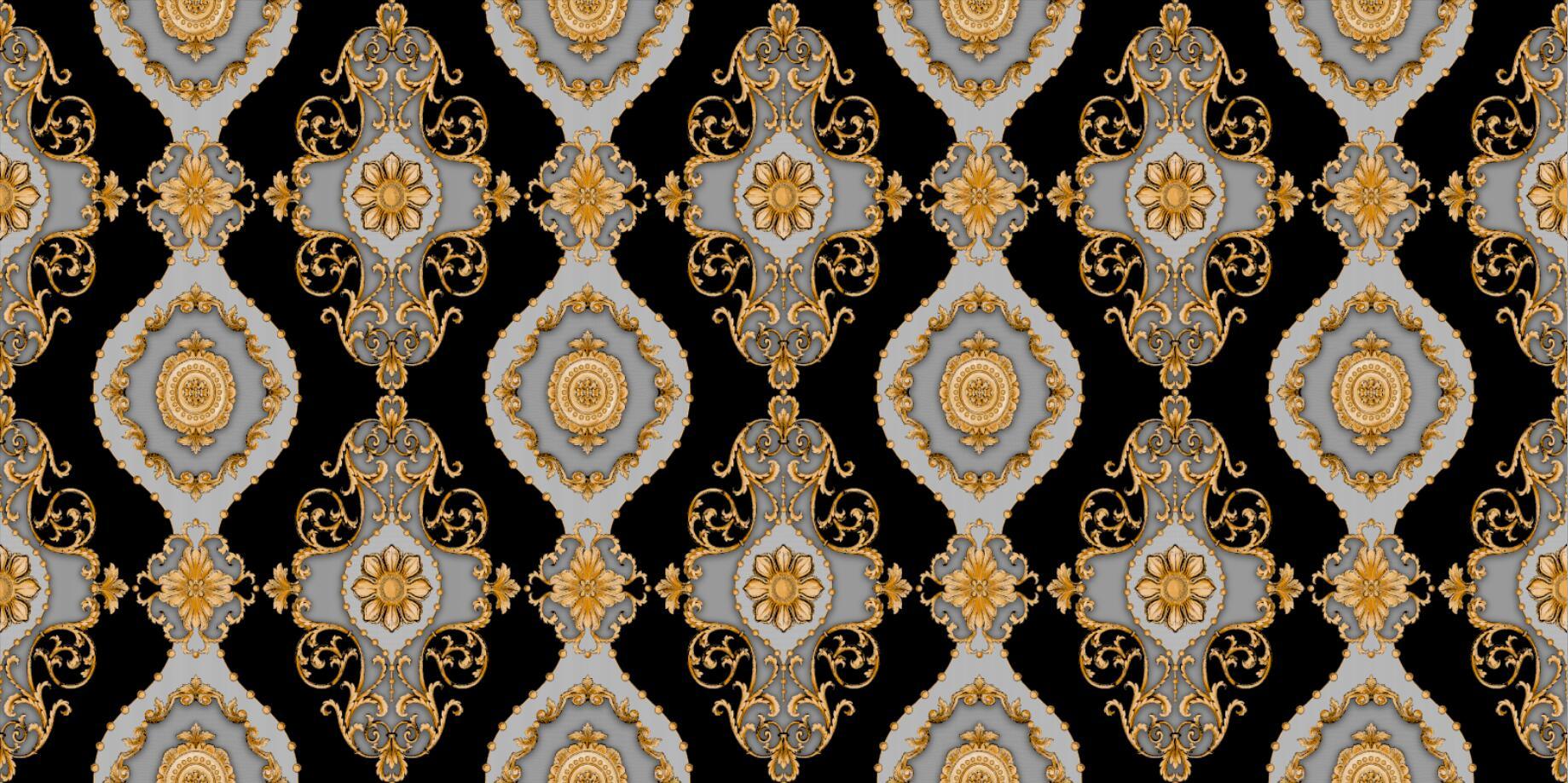 1.06 PVC Damask Flower Design High Quality PVC Wallpaper Covering