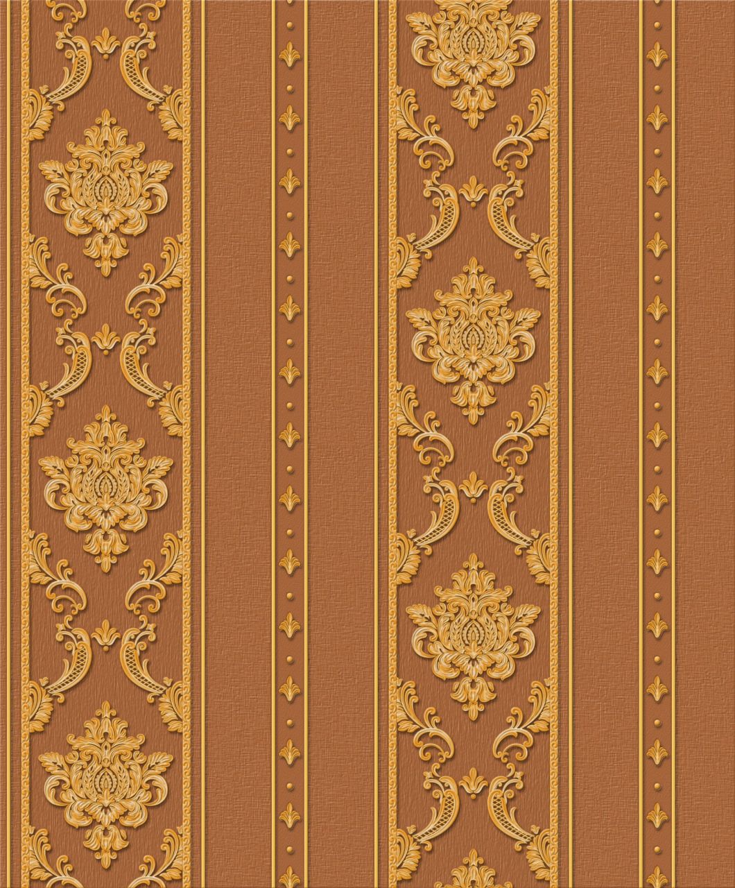 PVC Wallpaper Vinyl 3D Wallpaper Luxury Damask Wallpaper for Home Decor