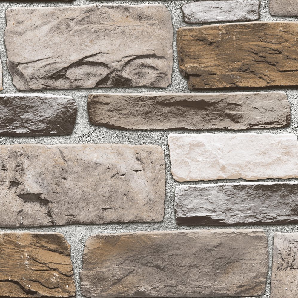 PVC Vinyl Wallpaper Modern Stone 3D Wall Paper