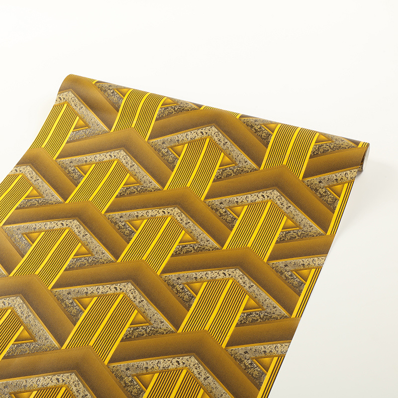 Waterproof Vinyl PVC Wallpaper 3D Modern Wall Paper for Home Decor