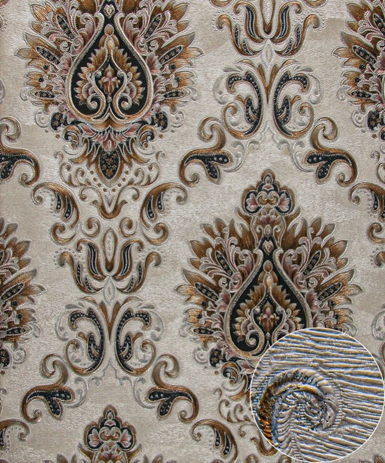 PVC Wallpaper Modern 3D Plain Design Waterproof Vinyl Wallpaper for Home Decor