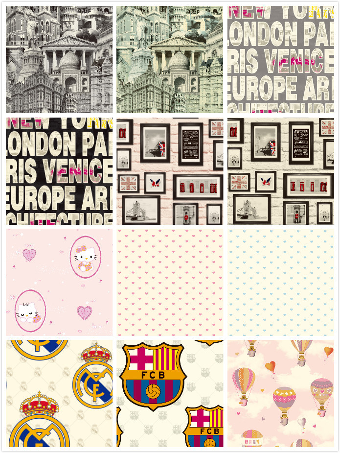 High Quality 106 PVC Wallpaper Wall Paper for Children Room