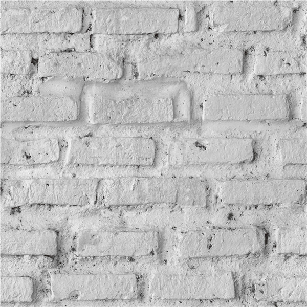 2021 New Design PVC Wallpaper Modern 3D White Bricks Design