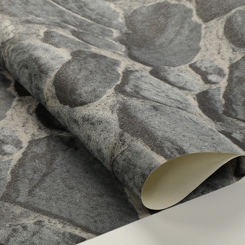 PVC Vinyl Wallpaper Stone 3D Modern Waterproof Wall Paper for Home Decor